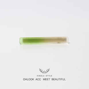 马卡龙半头细长发夹日韩简约百搭网红气质发卡刘海侧边夹少女发饰