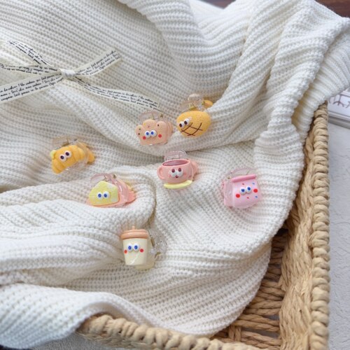 食物面包小抓夹ins学生可爱少女腮红饮料刘海夹发夹卡通头饰女发