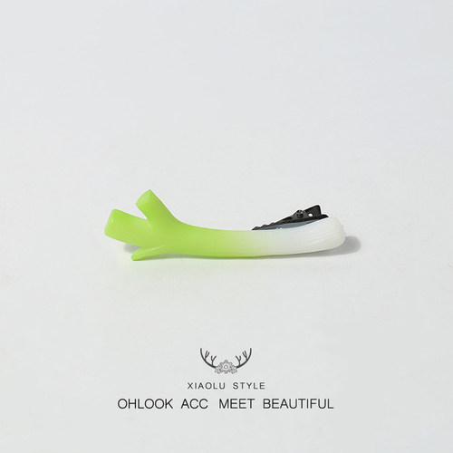 小鹿姐姐卡通大葱发夹