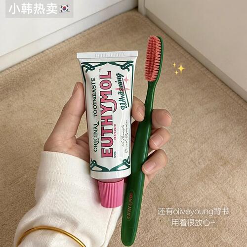 辣嘴但能白！英国Euthymo悦滋木l复古牙膏去黄牙结石除口臭75ml