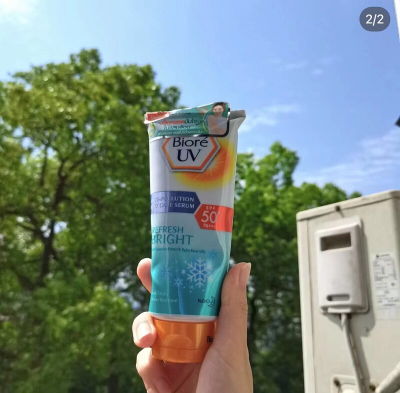 【保税】便宜大碗!泰国碧柔Biore身体防晒乳霜SPF50清爽不油腻