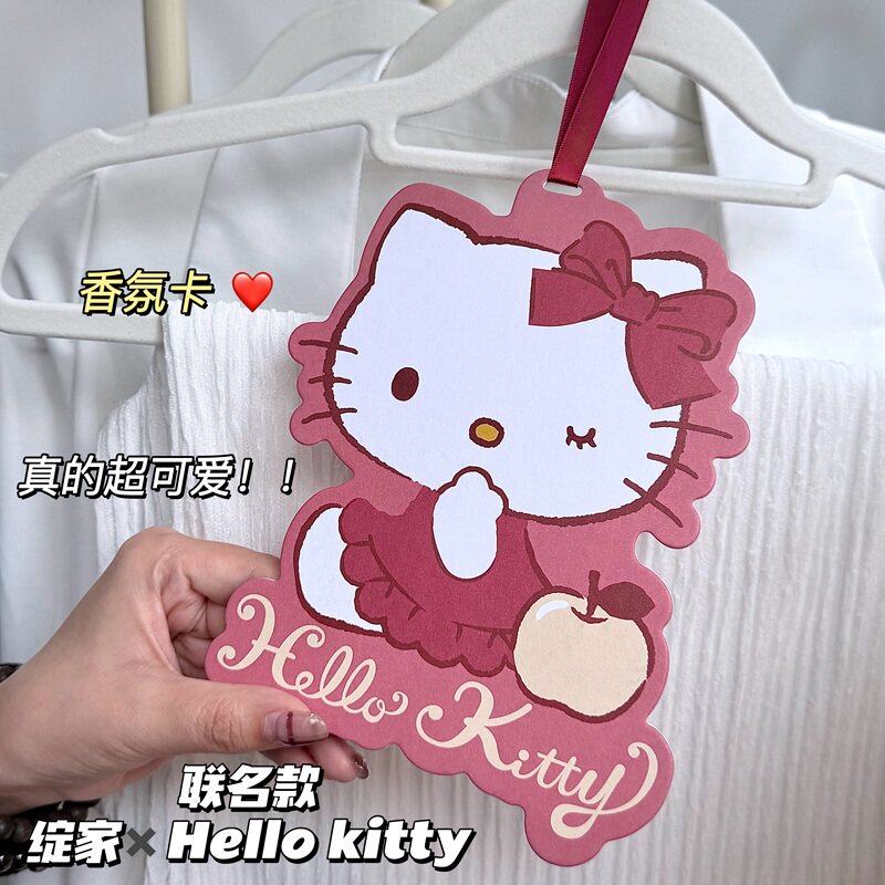超可爱的！绽家Hello Kitty联名款可爱卡通香薰卡片挂件香氛卡图片