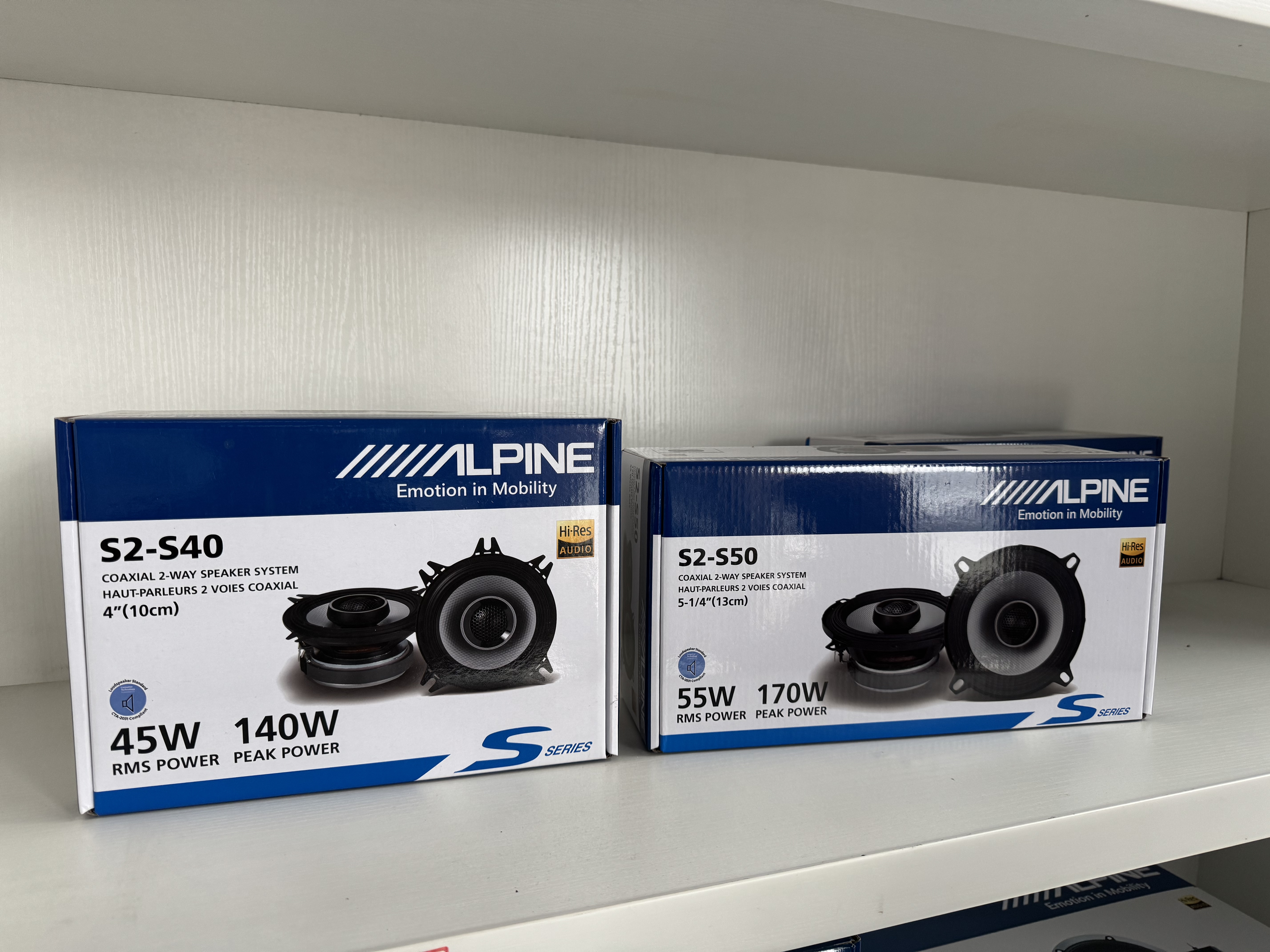 阿尔派5寸同轴喇叭 S2-S50扬声器 高音质喇叭