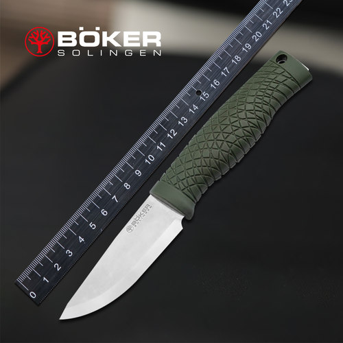德国进口博克boker户外随身便携直刀CPM-3V高硬度野外探险工具刀
