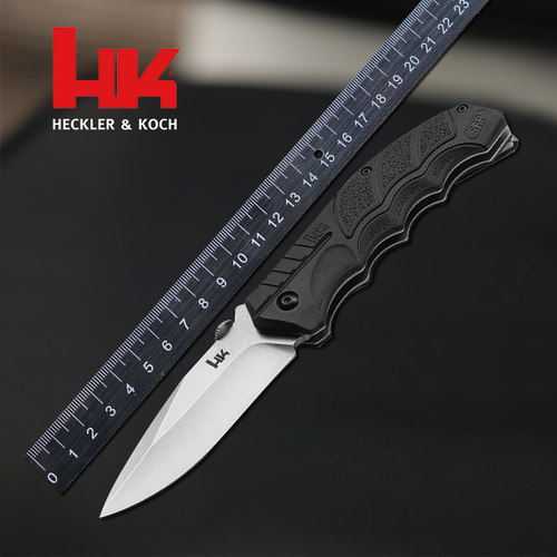 德国进口Heckler＆Boker合作款户外随身便携折叠刀D2高硬度工具刀