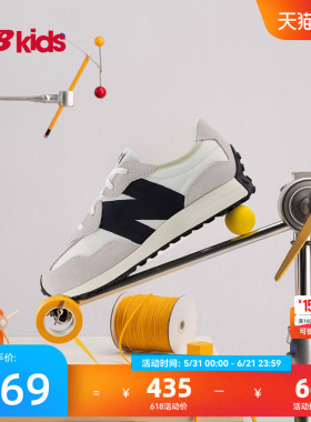 Newbalance nb官方童鞋 7-14岁大童夏季透气经典潮搭休闲鞋327FE