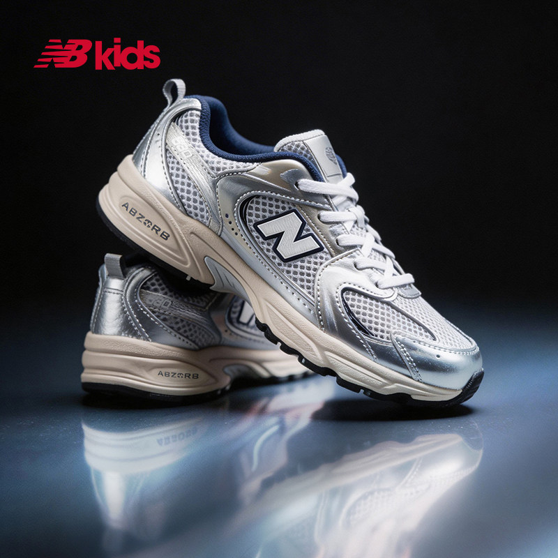 Newbalance nb官方童鞋 4-7岁中童夏季Y2K网面透气休闲鞋MR530