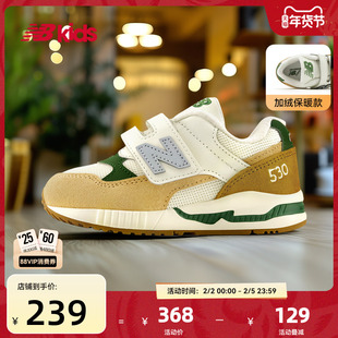Newbalance nb官方童鞋 0-4岁小童秋季新品暖黄色加绒学步鞋KV530
