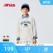 圆领长logo中性长袖 NewBalance 14岁春秋新品 卫衣 nb官方童装