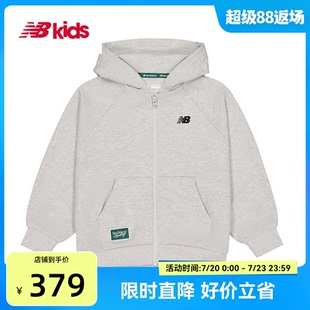 简约拉链款 Newbalance 14岁男女童春秋新品 连帽外套 nb官方童装