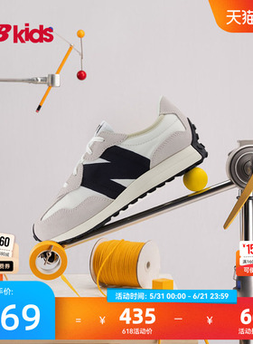 Newbalance nb官方童鞋 7-14岁大童夏季透气经典潮搭休闲鞋327FE