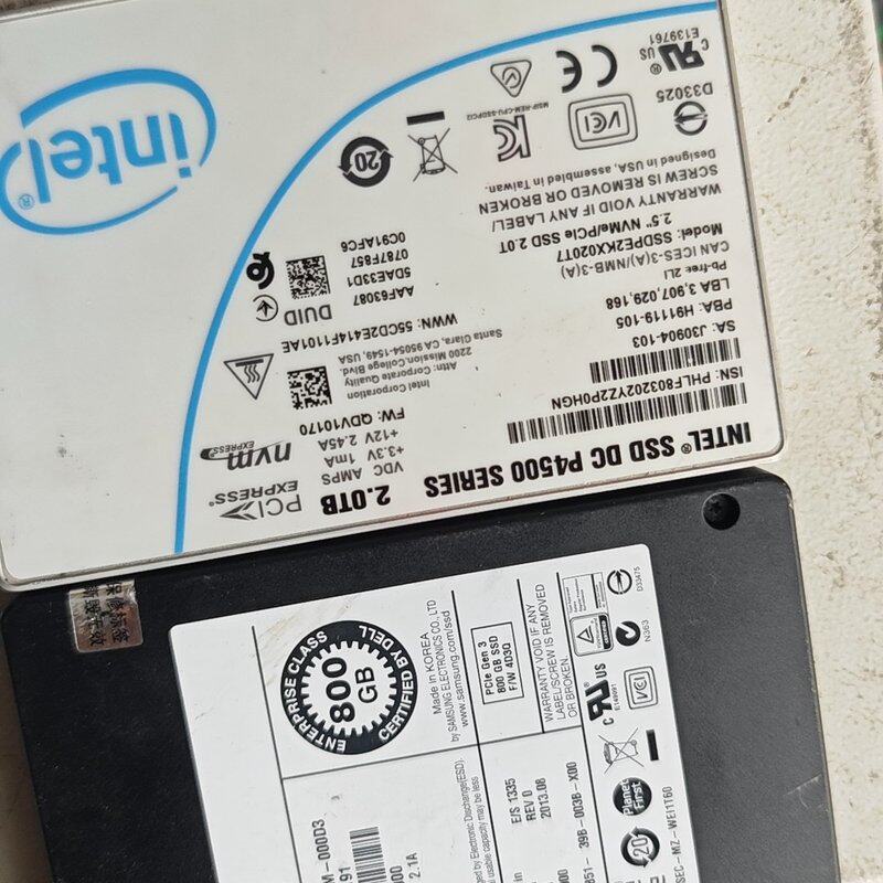 议价-戴尔DELL企业级SSD 800G. intel企业盘，2.可维修