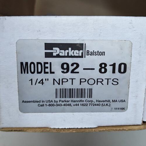 议价-Parker Balston 92-810 空气过滤器可维修