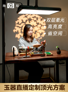 南冠南光LED摄影灯T1120II单双色温直播补光灯大场景玉器翡翠玉石服装美食美妆直播间200W平板灯视频拍摄灯光