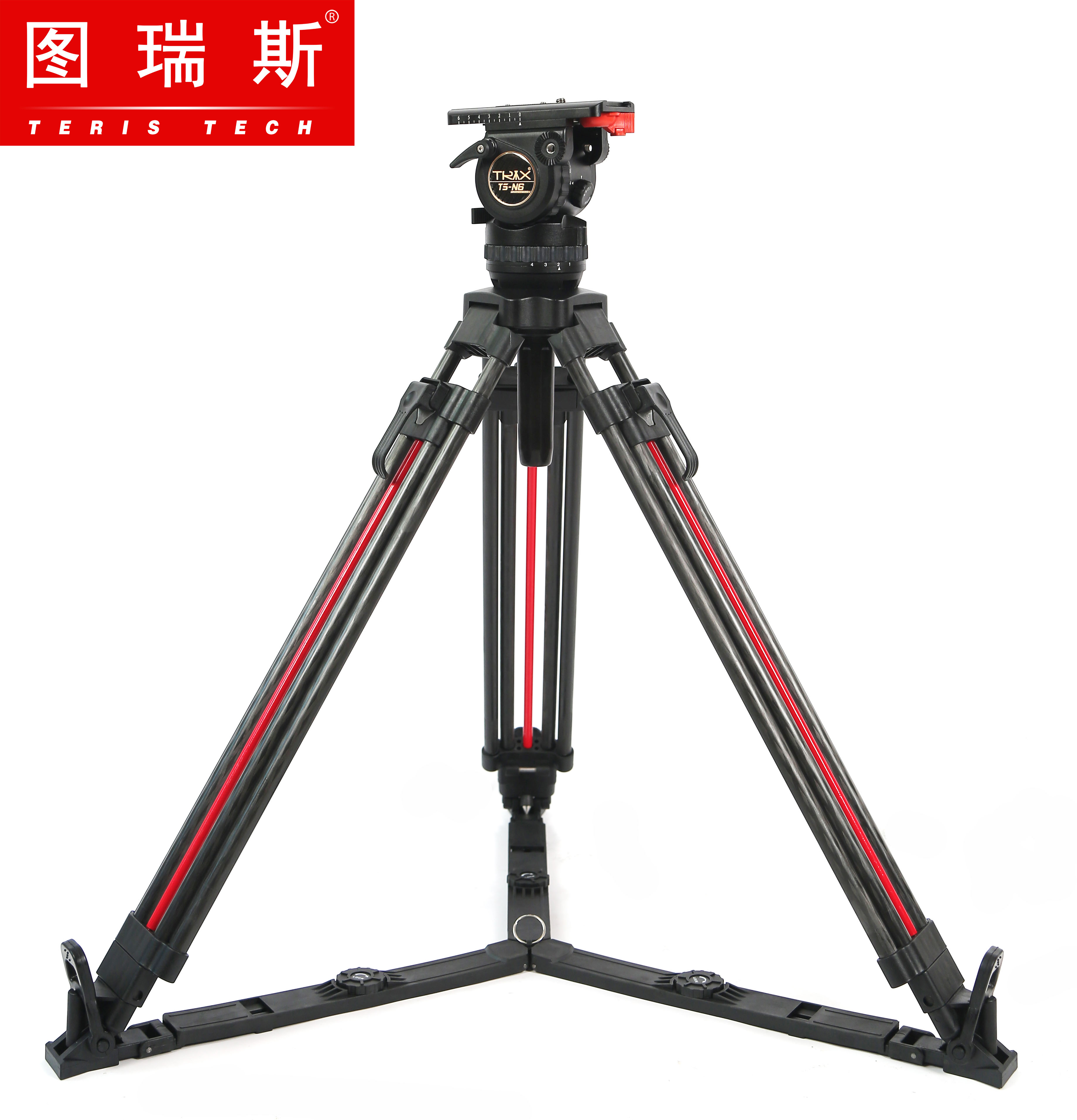 图瑞斯新款TS-N6T PLUS-Q液压云台&一键开锁碳纤维三脚架套装