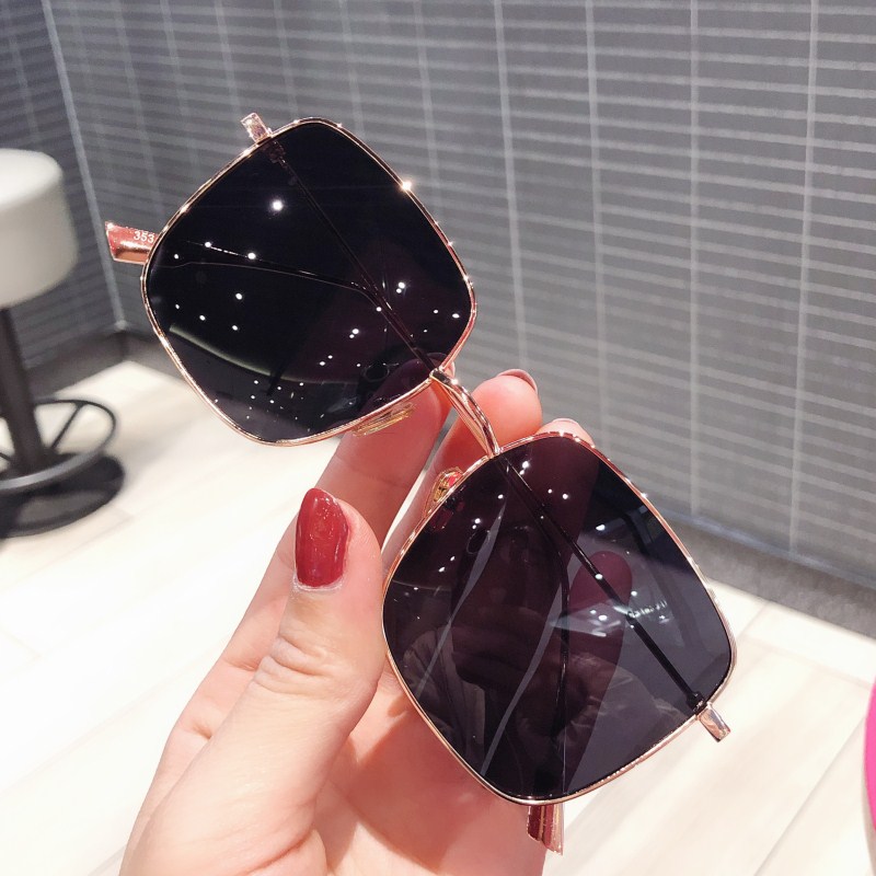 防紫外线墨镜女2025新款网红明星同款近视方框偏光太阳镜d家大框