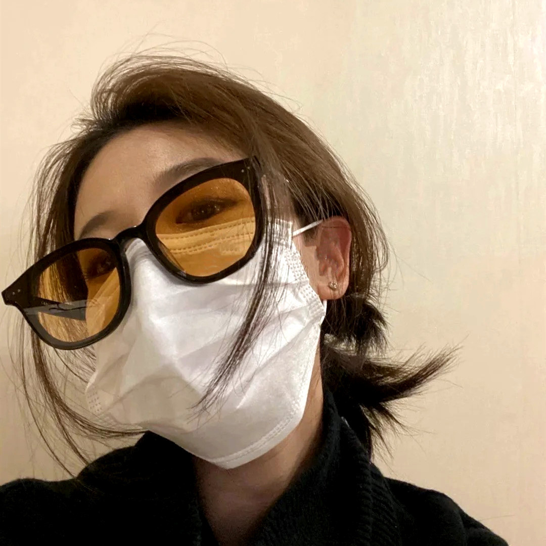 新款潮男女开车偏光网红墨镜街拍时尚帅气复古ins黄色太阳镜女