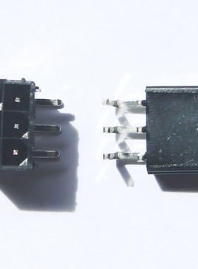 黑色 显卡6Pin针座 6pin焊座 直针 90度针 电源接头 6pin母头焊座