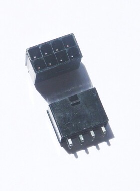 黑色 cpu8Pin针座 8pin焊座 直针 实心针 电源接头 8pin母头焊座