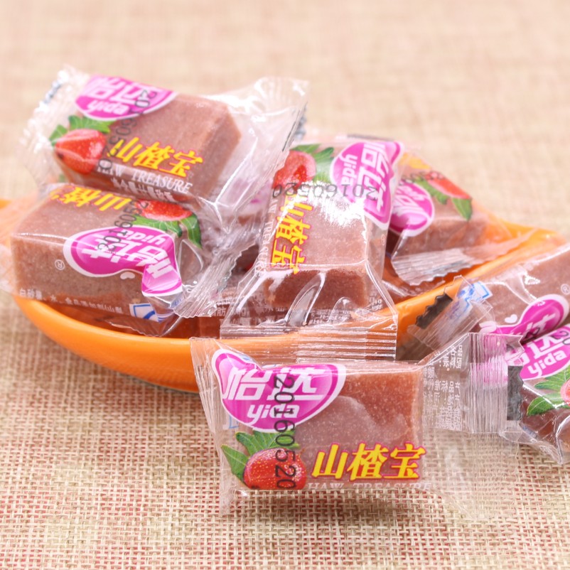 包邮承德怡达山楂宝500g零食山楂片开胃山楂糖独立包装休闲零嘴