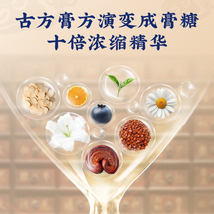 人参灵芝酸枣仁膏软糖滋养睡眠糖