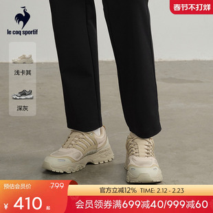 乐卡克法国公鸡秋冬男女同款户外休闲鞋耐磨低帮运动鞋