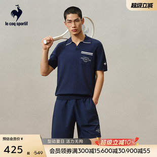 网球 新款 乐卡克法国公鸡2025夏季 POLO衫 男士 运动休闲翻领短袖