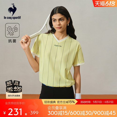 乐卡克女款复古百搭短袖T恤