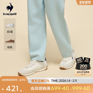 乐卡克法国公鸡2025年秋冬新品男女同款复古轻量舒适运动鞋