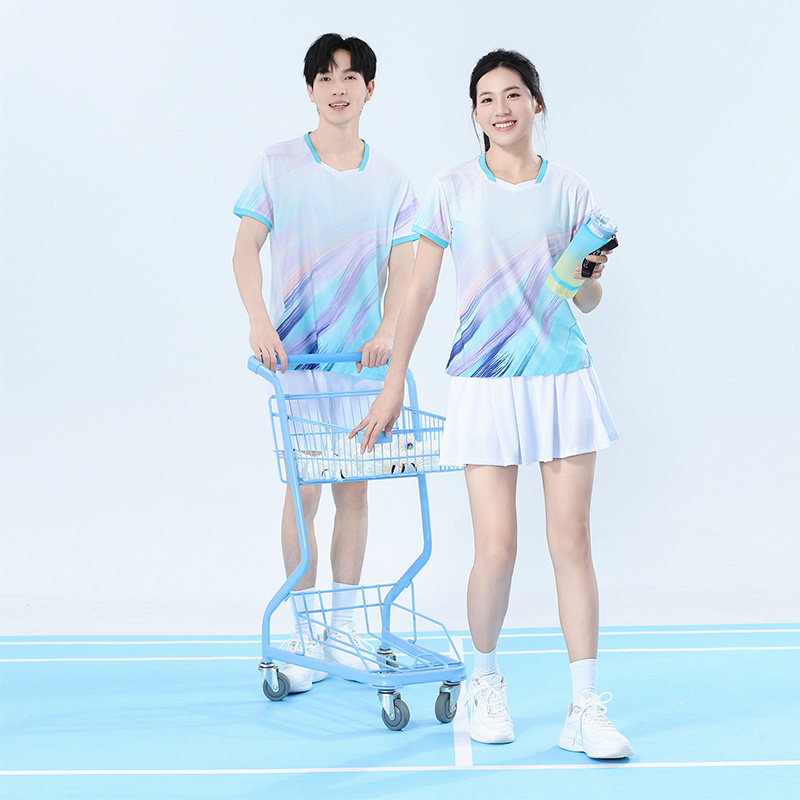 2026新款羽毛球服男女短袖套装速干透气乒乓网球运动服团购定制