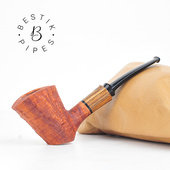 乌克兰贝斯蒂克烟斗BESTIK石楠木实木手工制作男士 烟杆喷砂面锤子