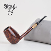 意大利维塔莱Vitale烟斗光面直式 撞球铅笔杆烟囱L草神器点火香甜