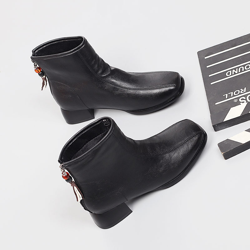 加大码女鞋41一43爆款棉靴2025冬季新款脚宽胖肥休闲加绒时装靴女