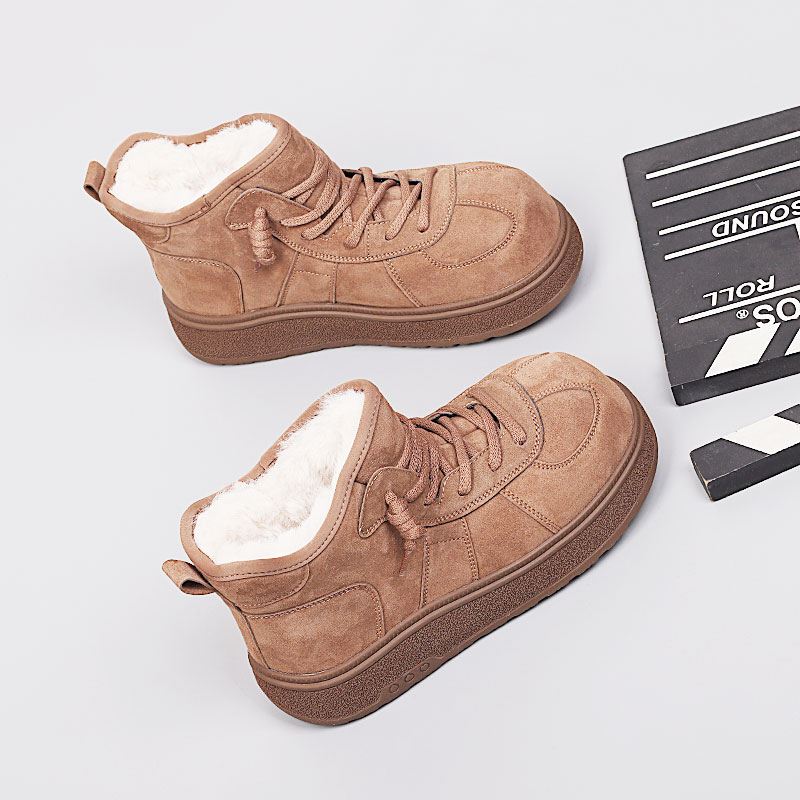 胖mm鞋宽胖脚棉靴41-43大码女鞋冬季2025新款休闲时尚百搭雪地靴