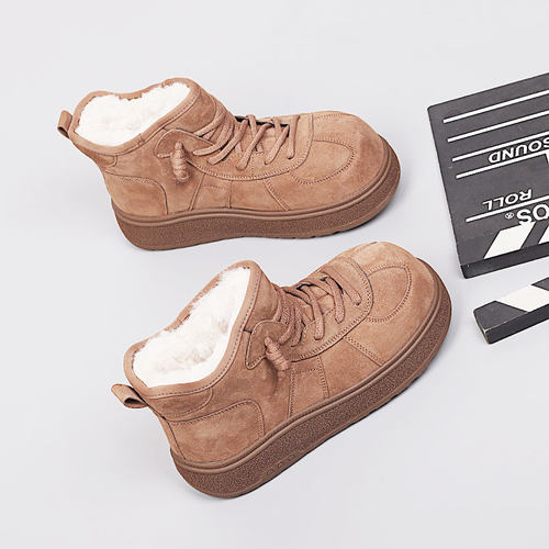 胖mm鞋宽胖脚棉靴41-43大码女鞋冬季2025新款休闲时尚百搭雪地靴