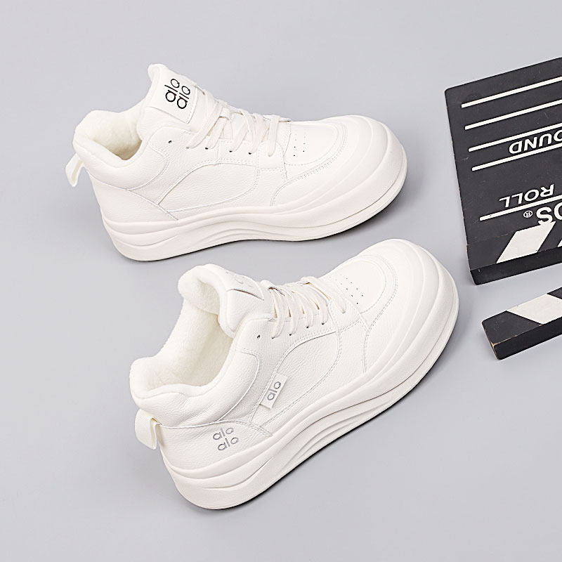 大码女鞋41一43脚宽胖棉鞋2025冬新款时尚板鞋休闲舒适加绒高帮鞋,女鞋,时尚休闲鞋,淘宝优惠券,粉丝福利购,淘宝优惠卷