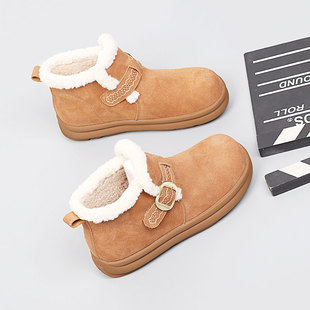 棉鞋 2025冬季 新款 加大码 脚宽胖肥休闲鞋 41一43爆款 加绒勃肯鞋 女鞋