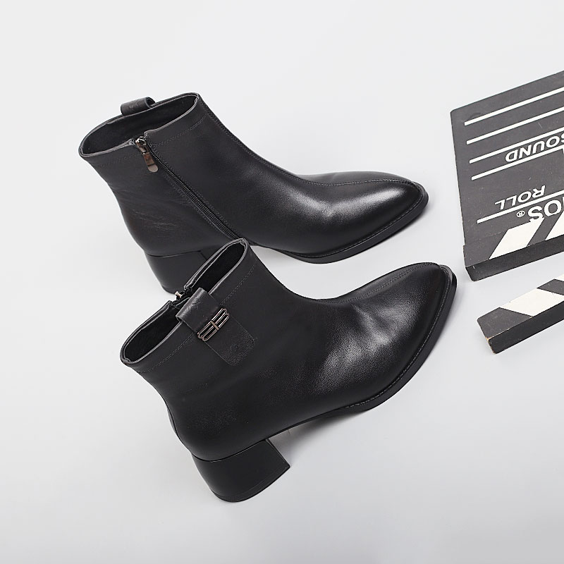 加大码女靴41一43爆款棉靴2025冬季新款加绒脚宽胖肥休闲时装靴女