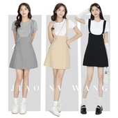 背带短裙女春夏新款 设计感简约百搭韩系洋气减龄小个子吊带连衣裙
