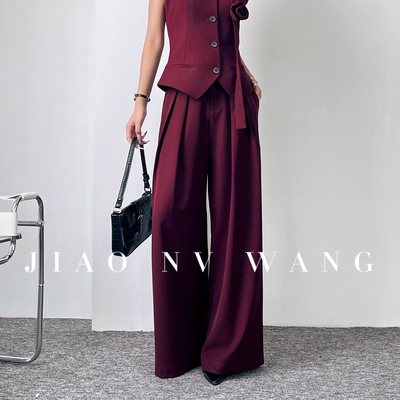 娇女王宽松阔腿裤女秋季新款