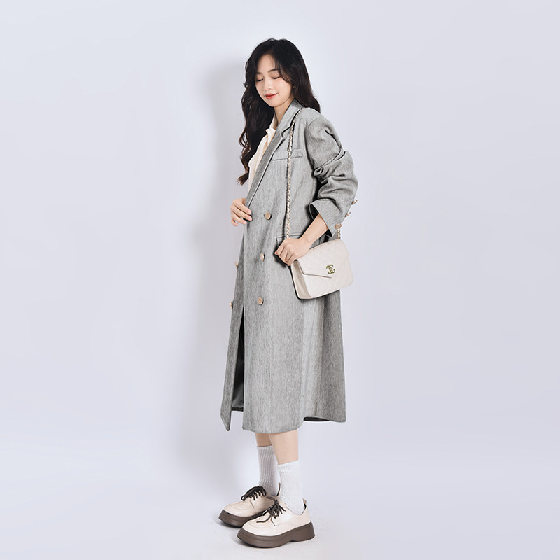 正肩西装大衣女秋季新款时尚复古气质名媛高级感长款休闲西服外套,女装/女士精品,西装,淘宝优惠券,粉丝福利购,淘宝优惠卷