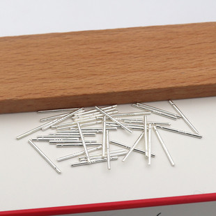 S999纯银耳针耳钉耳棒养耳洞diy耳环可二次焊接耳饰配件手工材料