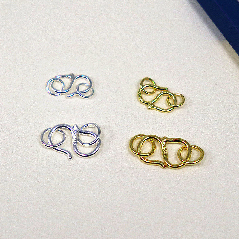 S925纯银连接扣手链链条扣双圈DIY银饰配件小号大号素银断了修复,饰品/流行首饰/时尚饰品新,扣,淘宝优惠券,粉丝福利购,淘宝优惠卷