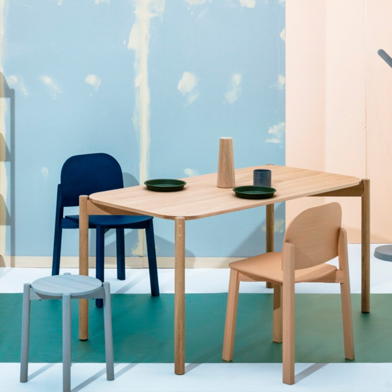 客厅橡木长方形现代简约