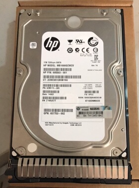 HP/惠普 657750-B21 657739-001  1T 7.2K SATA 3.5 硬盘
