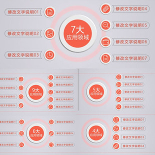 简洁企业公司业务分类文字应用科技图形组织架构应用领域AE模板