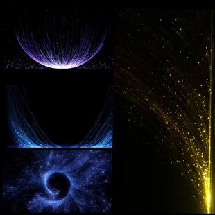 婚礼晚会表演舞台星光绚丽唯美粒子光线LED大屏幕背景视频素材