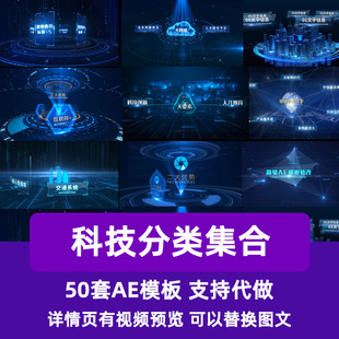 数据分类应用领域科技感框架结构图产业链业务板块组织架构AE模板