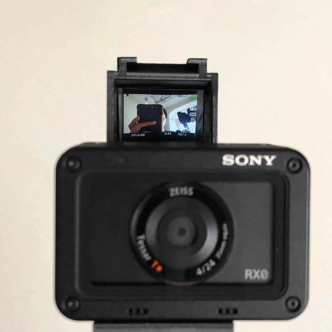适用于索尼sony rx0一代黑卡相机 自拍镜 替代翻转屏vlog神器配件