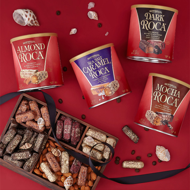 美国进口roca乐家杏仁糖腰果夹心黑巧克力海盐婚庆伴手礼糖果零食